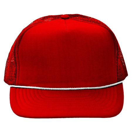 You Can Customize This Front View Wondrous Baseball Hat Mockup In Oriental Red Color, For Any Of Your Design Needs, Just Add Your Own Designs.の写真素材