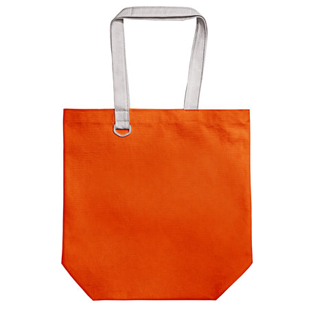 Promote your design across with this Wondrous Cotton Bag Mock Up In Scarlet Ibiz Color, everything will be done.の写真素材