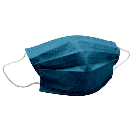 Showcase your designs by using this Fresh Mask Mock Up In Adriatic Blue Color to make your designs more beautifully.の写真素材