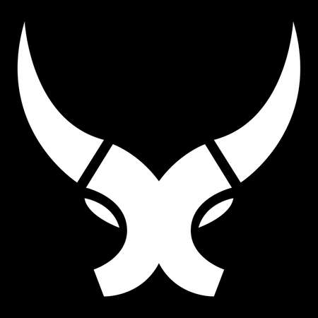 Logo letter x and bull's headのイラスト素材