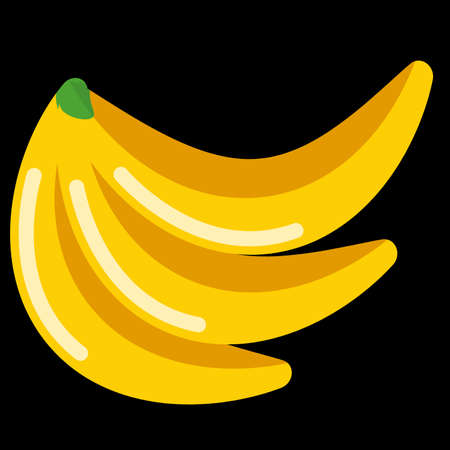 vector illustration of three bananasのイラスト素材