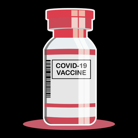 Vector illustration of delta plus covid-19 vaccineのイラスト素材