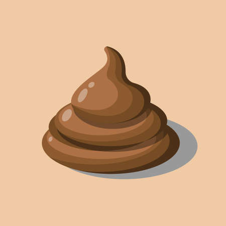 poop vector illustration with color gradient.のイラスト素材