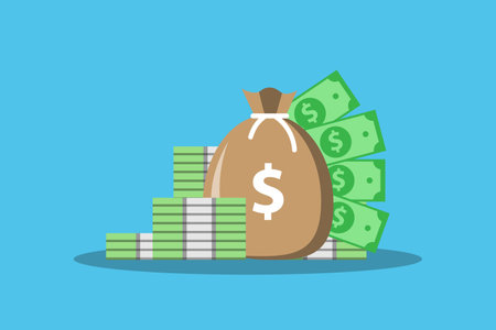 <p><strong>Money. Dollars banknotes. Cash money. Flat style Vector illustration</strong></p><p><br></p>のイラスト素材