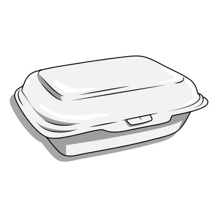 simple vector rice boxのイラスト素材