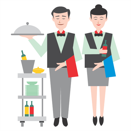 waitersのイラスト素材