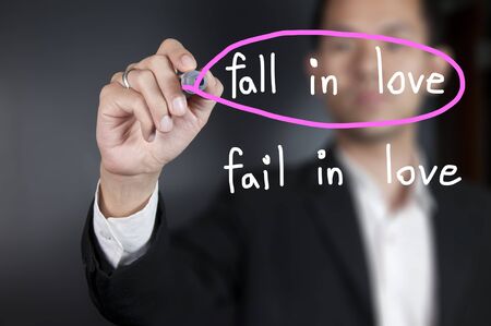 Male hand writing " I'm possible " in a whiteboardの写真素材