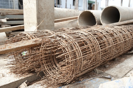 Roll iron grid, part of construction