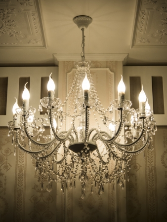 Crystal chandelierの写真素材