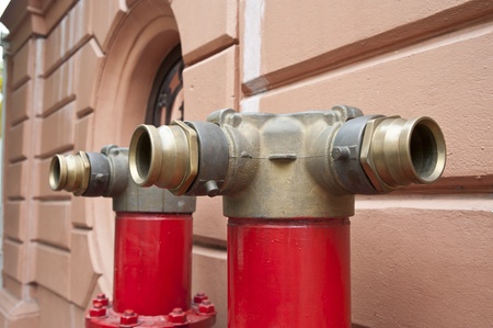 A typical Fire hydrant in streets of Bangkokの写真素材