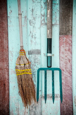 Broom and Rakeの写真素材