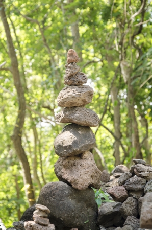 Zen rocks standingの写真素材