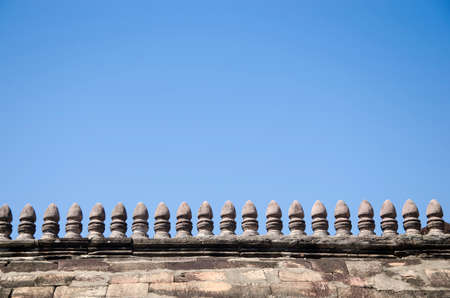 Ancient wall with blue sky