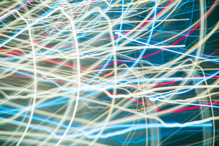 Slow Speed Light Painting Abstract Background