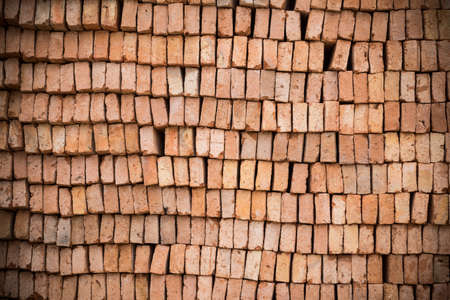 Brick stack in construction site, Texture Background