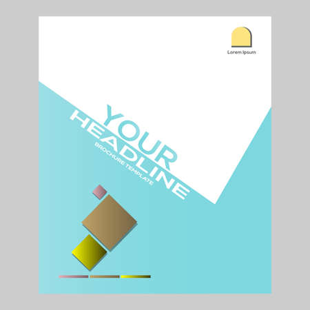 brochure modern design advertise template vectorのイラスト素材