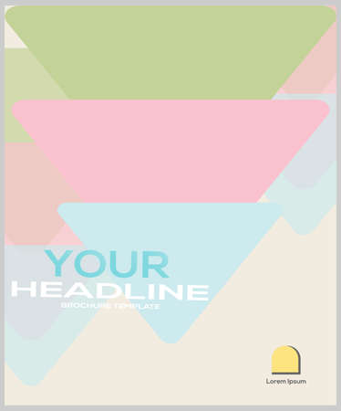 brochure modern design advertise template vectorのイラスト素材