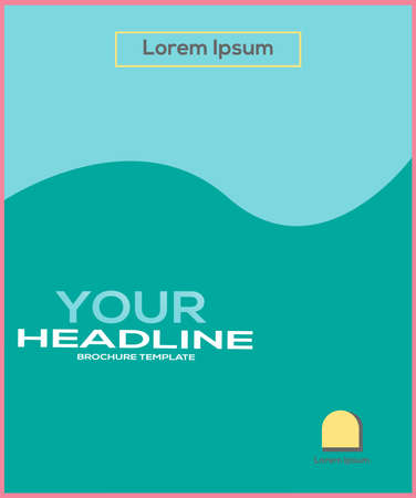brochure modern design advertise template vectorのイラスト素材