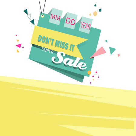 Vector illustration. Special Offer. Mega sale, Limited Offer Mega Sale banner. Sale poster. Big sale, special offer, discounts. Don't Miss itのイラスト素材