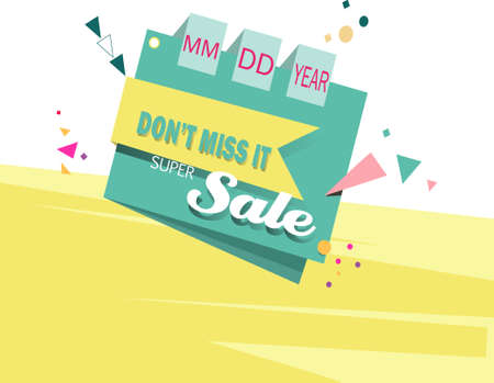 Vector illustration. Special Offer. Mega sale, Limited Offer Mega Sale banner. Sale poster. Big sale, special offer, discounts. Don't Miss itのイラスト素材