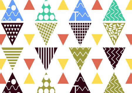 Seamless pattern tile. Vintage decorative elements colorful background. Perfect for printing on...