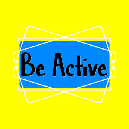 Be Active word on education and motivation concepts. Vector illustration. EPS 10のイラスト素材