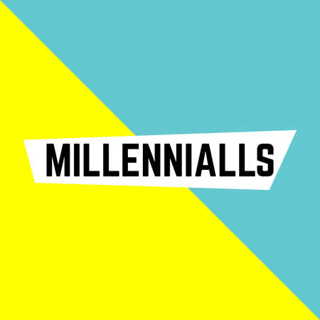 MILLENNIALLS word on education, inspiration and business motivation concepts. Vector illustration. EPS 10のイラスト素材