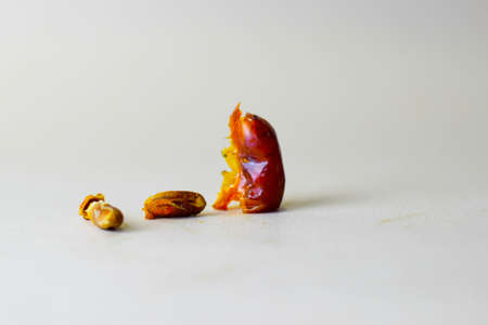 Ramadan Kareem Festive, close up of dates and Islamic Holy Month Greeting Card. Free space for your...