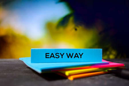 Easy Way on the sticky notes with bokeh background