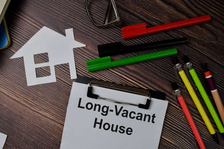 Real Estate Tips text write on sticky notes isolated on office desk.