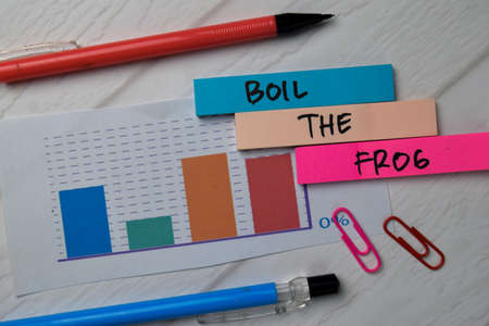 Short Term text on sticky notes isolated on office deskの写真素材