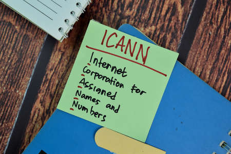 Ethics, Honesty, Integrity text on sticky notes isolated on green desk. Mechanism Strategy Concept