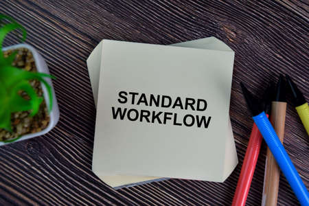 Surveillance Audit write on sticky notes isolated on Wooden Table.
