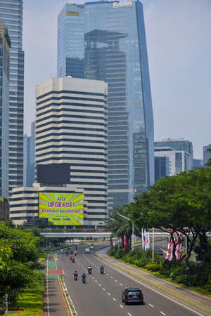 building in Jakarta, The Capital and the Biggest City in Indonesia. Jakarta, Indonesia, August 19, 2021のeditorial素材