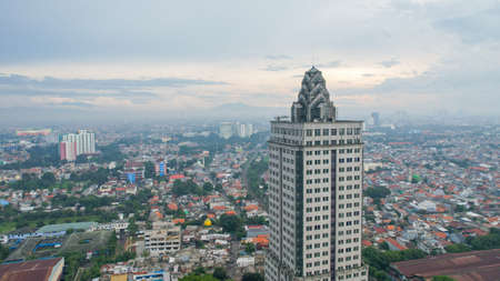 JPO Pinisi - Bridge crossing people Pinisi ship-shaped in Jakarta. Jakarta, Indonesia, December 29,...
