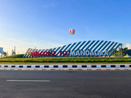 people waiting to board plane at Praya Lombok airport. Lombok, Indonesia, March 22, 2022のeditorial素材