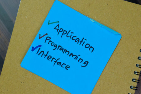 RFP - Request For Proposal write on sticky notes isolated on Wooden Table.