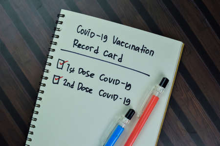 RFP - Request For Proposal write on sticky notes isolated on Wooden Table.の写真素材