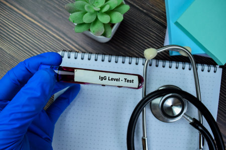 Concept of IgG Level - Test with blood sample.