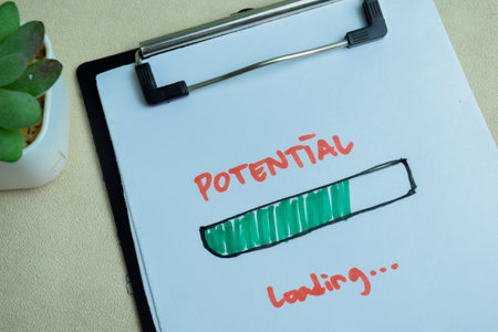 Concept of Potential Loading write on paperwork isolated on wooden background.の写真素材