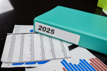 Folders with the label 2025. Business management conceptの写真素材