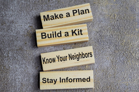 4 ways to prepare for an emergency. Make a plan, build a kit, know your neighbors, stay informed on...
