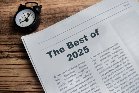 The best of 2025 newspaper headlineの写真素材