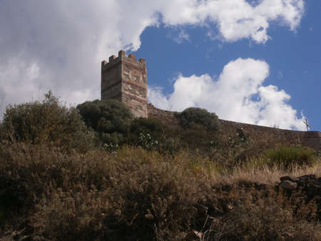 The Castle Bosa (il Castello Malaspina), Sardinia, Italy.のeditorial素材