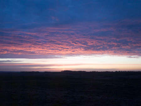 Evening sky at sunset.の写真素材