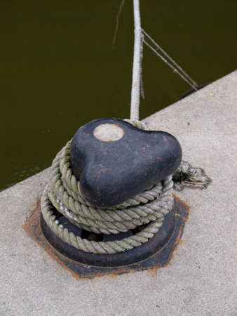 Mooring line at the berth.の写真素材