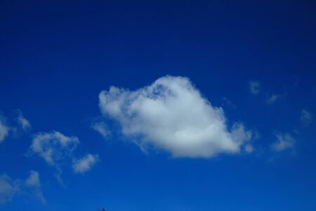 cloud on clear sky