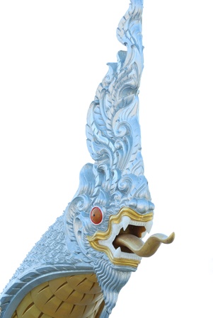 The king of naga statue in thailandの写真素材