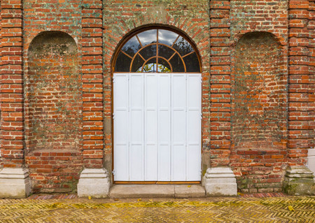 the white door in euro styleの写真素材