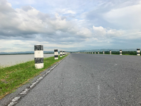 landscape street on good dayの写真素材
